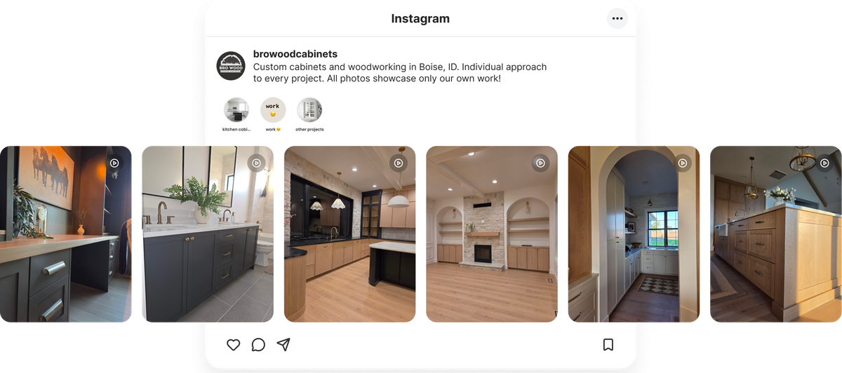 Preview of Bro Wood Instagram posts